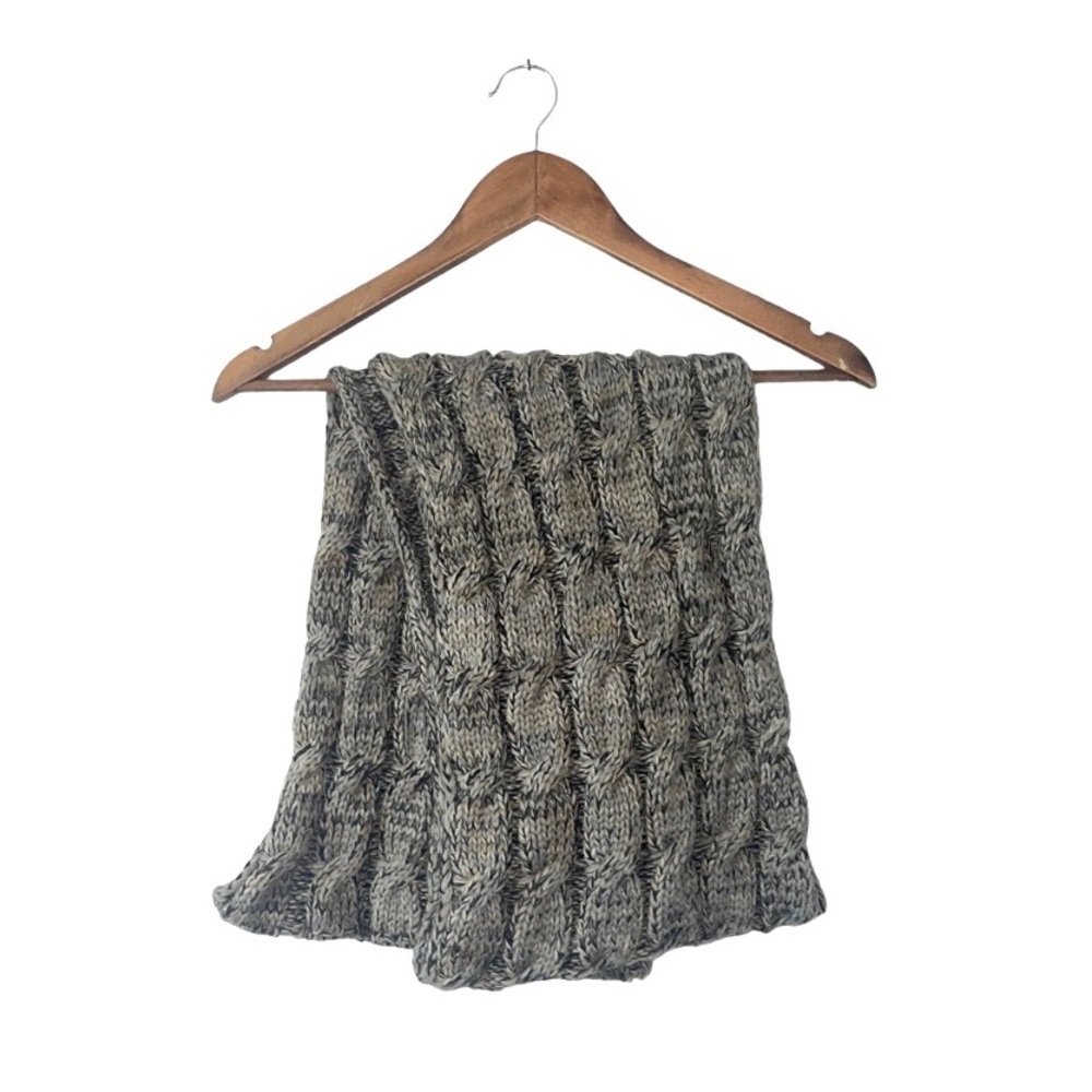 C.C Knit Infinity Scarf Brown Black Gray
